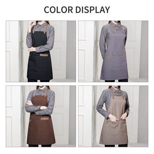 Delantal de Barista Japonés de Lona al por Mayor, Delantal Personalizado con Estampado para Cafetería, Panadería, Barman y Personal de Restaurante - Product Image 4