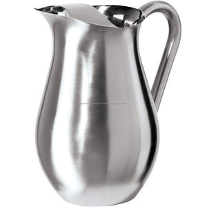 Stainless Steel Eco-Friendly <b>Disposable</b> Pitcher-68 Oz Silver Durable <b>Drinkware</b> - Product Image 1