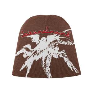 Brand name Beanie Unisex Adult Street Style Winter Hat 56-58CM Computer <b>Knitted</b> <b>Animal</b> <b>Pattern</b> Embroidery - Product Image 4