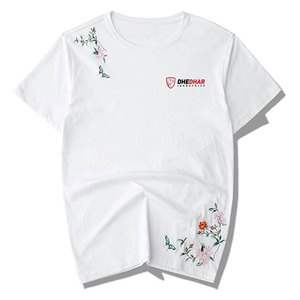 T-shirt brodé à manches courtes en matière de qualité supérieure, style streetwear, produits les plus vendus, t-shirt brodé tendance - Product Image 1