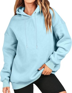 Sudadera con capucha para mujer, suéter, camisa, ropa de algodón 100%, manga Regular Lisa teñida, buena calidad y precio bajo, Invierno - Product Image 1