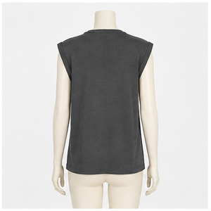 Camiseta clásica de algodón con cuello redondo y manga corta para mujer - Product Image 1
