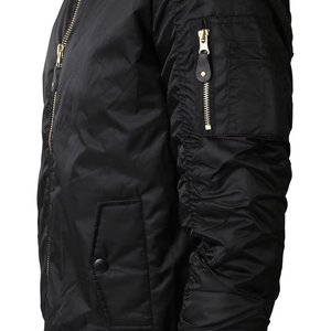2026 New Wholesale Custom Sublimation Front Logo Stand Collar Winter Mens Bomber Jacket Plus Size Breathable High Quality OEM - Product Image 4