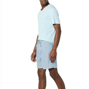 Conjunto de Verano de Alta Calidad Profesional de Dos Piezas, Camiseta y Pantalones Cortos para Hombre, Personalizado, Liso, 100% Algodón, Camiseta de Manga Corta - Product Image 4