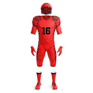 Hot Sale Factory OEM Manufacturer Teamwear Full Body Customized Slim Fit American Football Uniform New Design Solid Color - Product Image 2