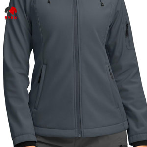 เสื้อแจ็คเก็ตซอฟต์เชลล์แบบออกแบบเองสำหรับผู้ชาย พร้อมโลโก้แบบกำหนดเอง ออกแบบ ODM OEM แบรนด์ Ryan Pro Gear - Product Image 5