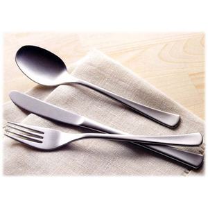 Ensemble de couverts en acier inoxydable, poli miroir argenté, noir mat, nouveau Look de luxe, Design bambou, poignée finition argent mat - Product Image 4