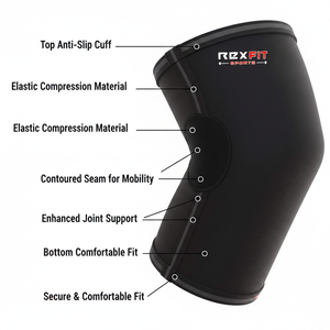Rexfit Sport Mangas de Neopreno de 5mm para Codo, Soporte de Compresión para Levantamiento de Pesas, Powerlifting y Press de Banca, Equipo de Entrenamiento - Product Image 5