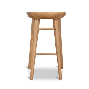 Chaise de bar moderne en teck, tabouret de bar minimaliste en bois massif pour îlot de cuisine, restaurant, café, fournisseur de meubles pour la maison - Product Image 6