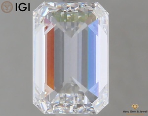 เพชรทรงเหลี่ยมมรกต 1.00 กะรัต ใบรับรอง IGI สี D ความสะอาดระดับ VS1 เพชร CVD ผลิตในห้องปฏิบัติการ สำหรับแหวนแต่งงาน - Product Image 4