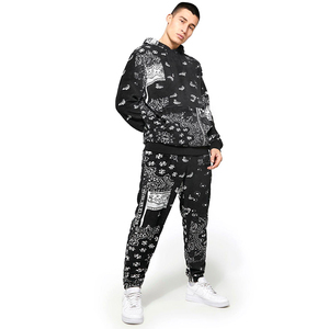 New Trendy Black <b>White</b> Sublimated Printed Design Good Supplier Wholesale Rate Make Your Own 2026 Men Outer Wear Tracksuits - Product Image 1