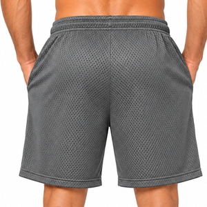 Shorts de sport en maille pour hommes, séchage rapide, respirants, décontractés, pour la gym, la course, le basketball, l'entraînement, coupe ample, avec cordon de serrage - Product Image 2
