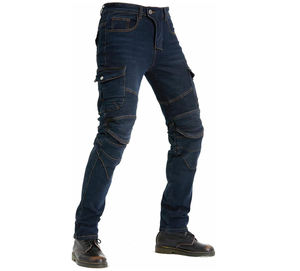 กางเกงยีนส์ผู้ชายทรงสลิมฟิต ดีไซน์ใหม่ล่าสุด แฟชั่นใหม่มาแรง กางเกงยีนส์ยืดได้สำหรับผู้ชาย - Product Image 3