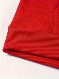 Sudadera con Capucha Roja para Hombre, Diseño con Estampado de Nueva York, EE. UU., Felpa de Algodón, Informal, para Otoño, con Bolsillos, Corte Regular - Product Image 4