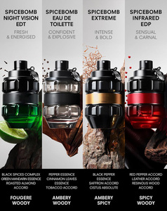 V&R Spicebomb Eau de Parfum - Legnoso e Speziato - Colonia per Uomo - Con Note di Ambra e Vaniglia - 3 Fl Oz - Product Image 1