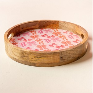 Bandeja de Servicio Extra Grande de Madera Maciza, Bandeja Comercial para Té, Café, Desayuno, Restaurante, con Diseño Personalizado - Product Image 2