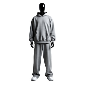 Hot Selling Customized Printed Hooded Tracksuit Premium Quality 100% Cotton Breathable Plus Size Fleece Unisex Custom Logo - Product Image 3
