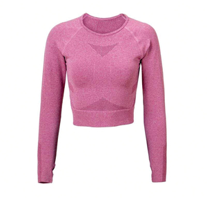Conjuntos de Yoga Elásticos Ligeros para Mujer, Ropa Deportiva Personalizada para Gimnasio al Aire Libre, Traje Deportivo al por Mayor con Patrón Sólido para Chicas - Product Image 6