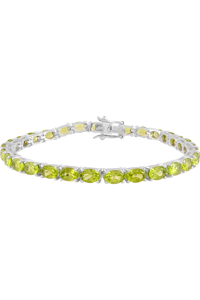Pulsera de Peridoto en Plata de Ley 92.5 KLSB-20398 - Product Image 2