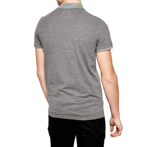 Tapeta de botón de ajuste Regular de moda promocional para hombre de punto de algodón transpirable de manga corta Anti-Pilling para camisa a granel - Product Image 2