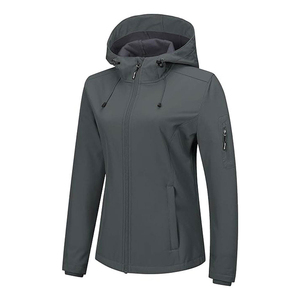 Chaqueta Ligera Impermeable y Cortavientos para Mujer, con Capucha, Forro Polar y Relleno de Algodón - Product Image 2