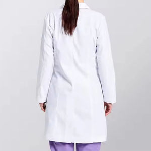 Elegante Bata de Laboratorio Blanca para Mujer, Estilo Traje, Manga Larga, con Botones, Uniforme Médico con Bolsillos Amplios, Premium Profesional - Product Image 6
