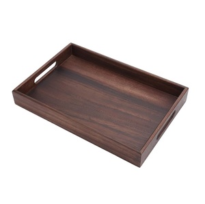 Plateau de service en bois fait main de qualité supérieure pour thé et café, plateau de rangement alimentaire le plus vendu, plateau de service pour restaurant, café, petit-déjeuner, dîner, fête - Product Image 6