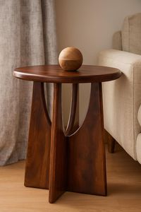 Support de plante sur pied en métal moderne avec plateau rond en marbre couleur chocolat pour la maison et le jardin - Product Image 5