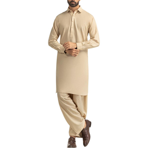 Nouveautés : Salwar Kameez pour hommes, vêtements indiens et pakistanais, coton doux, tenue ethnique modeste, Shalwar Kameez pour hommes - Product Image 1