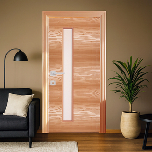 Porte en PVC de qualité supérieure, imperméable, résistante au feu, anti-rayures, design élégant pour appartements de luxe, villas et maisons contemporaines - Product Image 1