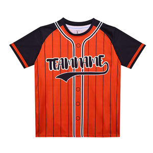 Top Quality Custom Sublimation Baseball Jersey Breathable Mesh Embroidered Pullover Sports Uniform Shirt - Product Image 3