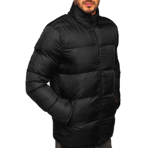 Vestes matelassées en tissu personnalisées avec graphismes sur mesure, col montant, longueur ajustée pour la saison hivernale - Product Image 2