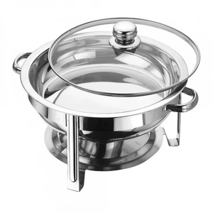 Réchaud alimentaire en acier inoxydable avec couvercle en verre, style tendance, fournisseur d'Inde - Product Image 4