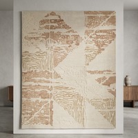Tapis de sol en laine tufté à la main, durable, avec des motifs élégants, traditionnels et modernes, pour la décoration et l'aménagement intérieur.