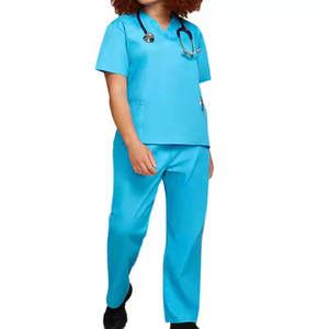 Professional Medical Scrub <b>Set</b> for Nurses <b>Doctors</b> and Healthcare Workers Comfortable V Neck Hospital Uniform Custom OEM ODM - Product Image 1