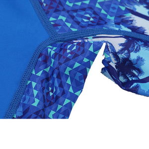 Blue <b>Men's</b> Rash Guard <b>Compression</b> <b>Shirt</b> 100% Polyester Sleeveless UPF 50+ Quick Dry Breathable Anti UV Sport Wear - Product Image 6