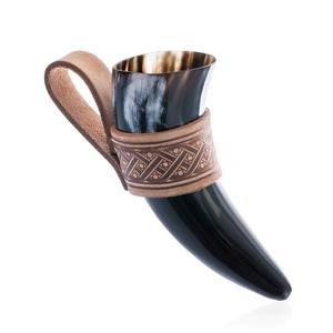 Vaso Artesanal de Cuerno de Buey, Hecho a Mano, Elegante, de Calidad Superior, Auténtico, Decoración Nórdica Vikinga, Regalo - Product Image 6