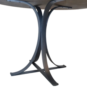 Table à manger ronde avec pieds en métal Meubles de salle à manger Designs de qualité supérieure au meilleur prix du centre de Java en Indonésie - Product Image 2