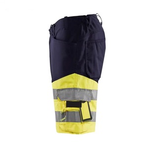 กางเกงขาสั้นทำงานแบบสะท้อนแสงสำหรับผู้ชาย รุ่น Hi Visibility Hi Vis สำหรับฤดูร้อน สไตล์คาร์โก้ เหมาะสำหรับงานก่อสร้าง - Product Image 4