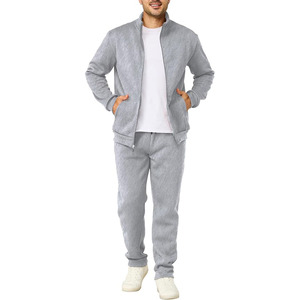 Men's Tracksuits Casual Sweatsuit 2 Piece Full Zip Sweatshirt and Sweatpants Set <b>Athletic</b> Jogging Suit - Product Image 1