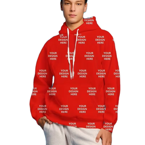 Customized Photo/Logo Men's Lined Fleece Pullover Hoodie Full-Body Printed Cartoon Pattern Eco-Friendly Multi-Color Options Soft - Product Image 1