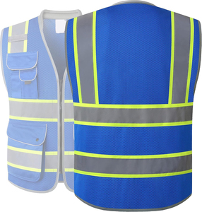 Custom Logo Workwear <b>Uniforms</b> Safety Vest Lightweight Reflective <b>Construction</b> Safety Vest Premium Manufacturer - Product Image 2