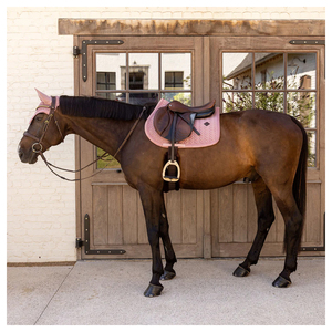 Ensemble d'équitation 2026 en promotion : Tapis de selle anglais pour saut d'obstacles, motif licorne avec rembourrage contrastant - Product Image 5