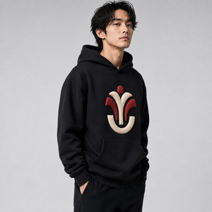 Contemporary Men <b>Hoodie</b> With <b>3D</b> Puff Print Artwork Comfortable Fit And Smooth Fabric For Streetwear Collections And Everyday Use - Product Image 5