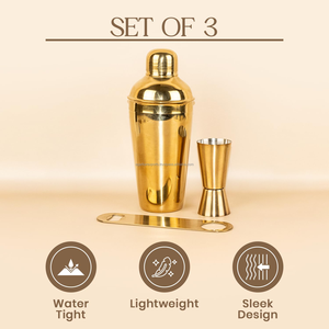 Premium Bulk Stainless Steel Bartender Set Cocktail <b>Shaker</b> Peg Measure 30/60ml <b>Bottle</b> Opener for Pub Home Use - Product Image 5