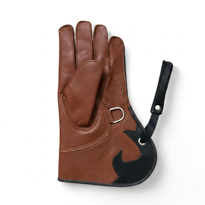 Guantes de Cetrería Personalizados de Cuero Genuino Premium, Guantes para el Manejo de Águilas, Equipo de Entrenamiento de Halcones y Cetreros, Fabricante - Product Image 1