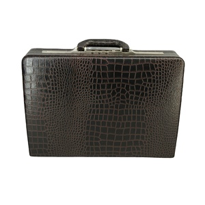 Croco Leather Men's Briefcase <b>Laptop</b> Sleeve Bag Lady Handbag Attache Travel Suitcase Italian <b>Locks</b> Casual Luxury Design Branded - Product Image 1