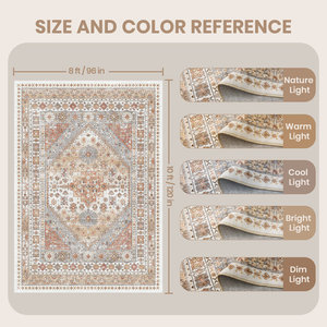 Alfombra y Tapete de Lujo Antideslizante de Jacquard Tejido Wilton de 10 mm de Grosor para Sala de Estar, Hecho a Máquina - Product Image 3