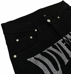 Jeans amples décontractés pour hommes, pantalons en denim délavé, fabrication OEM, streetwear personnalisé, marque privée, fabricant de vêtements de mode - Product Image 6