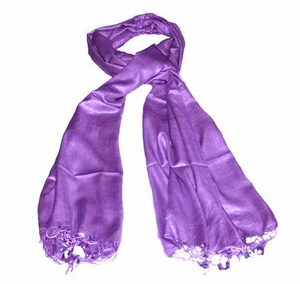Châles et écharpes en pashmina d'extérieur, mi-longs, chauds, élégants, en viscose satinée brillante, douce et soyeuse, avec pompons de couleur personnalisée - Product Image 5